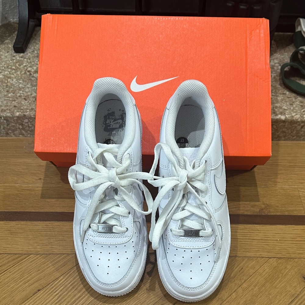 Nike Kids White Air Force sneakers